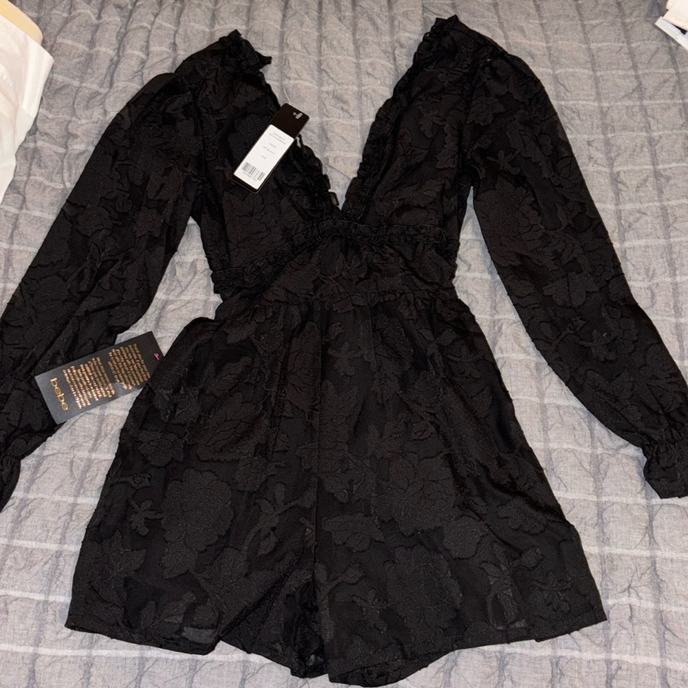 BEBE Black Romper Jumpsuit 🎬
